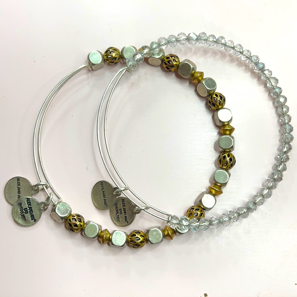 2  Limited Edition Alex and Ani bracelets